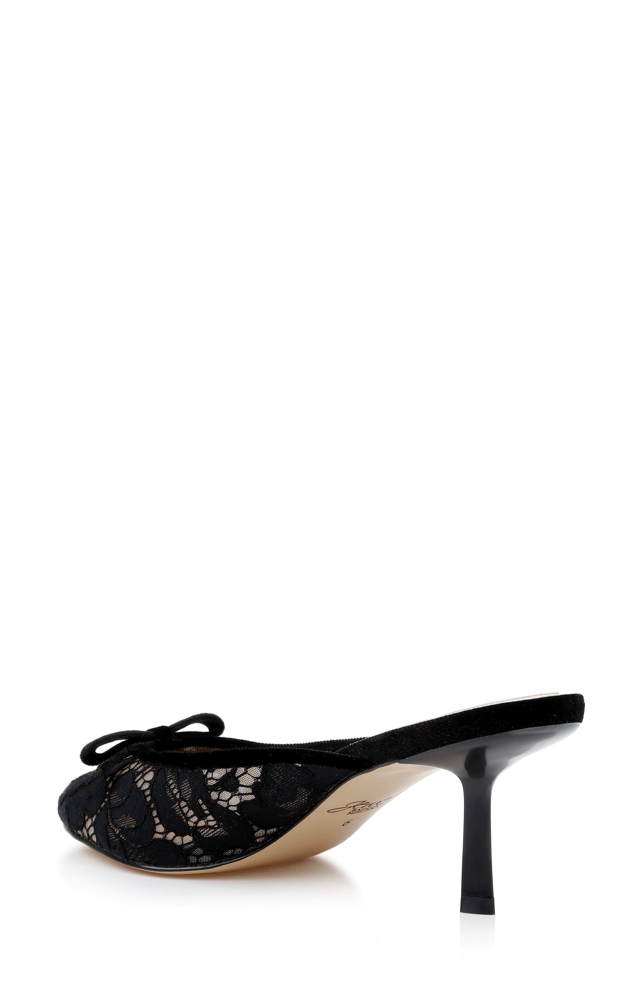 Jewel Badgley Mischka Elliot Mule, Alternate, color, Black Lace