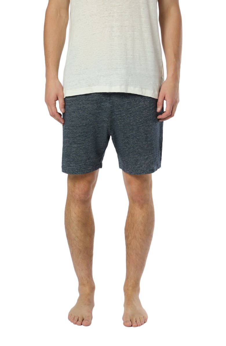 Onia Linen Terry Shorts 6", Alternate, color, Dark Blue