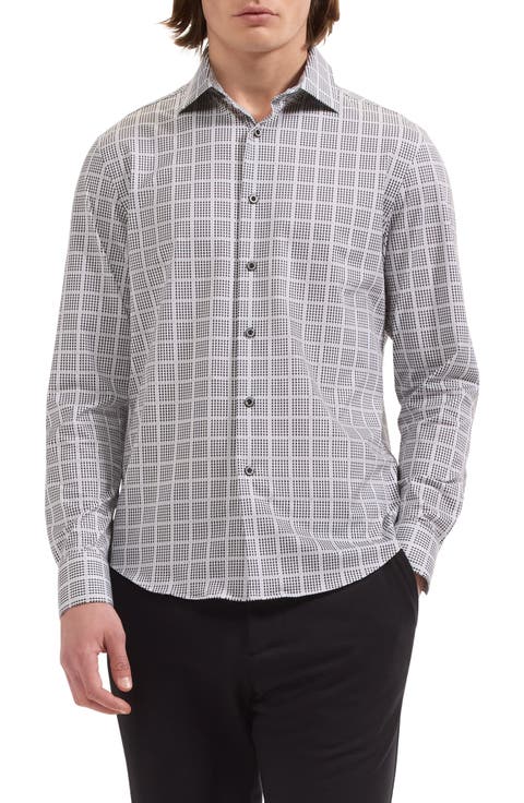 James OoohCotton® Grid Button-Up Shirt