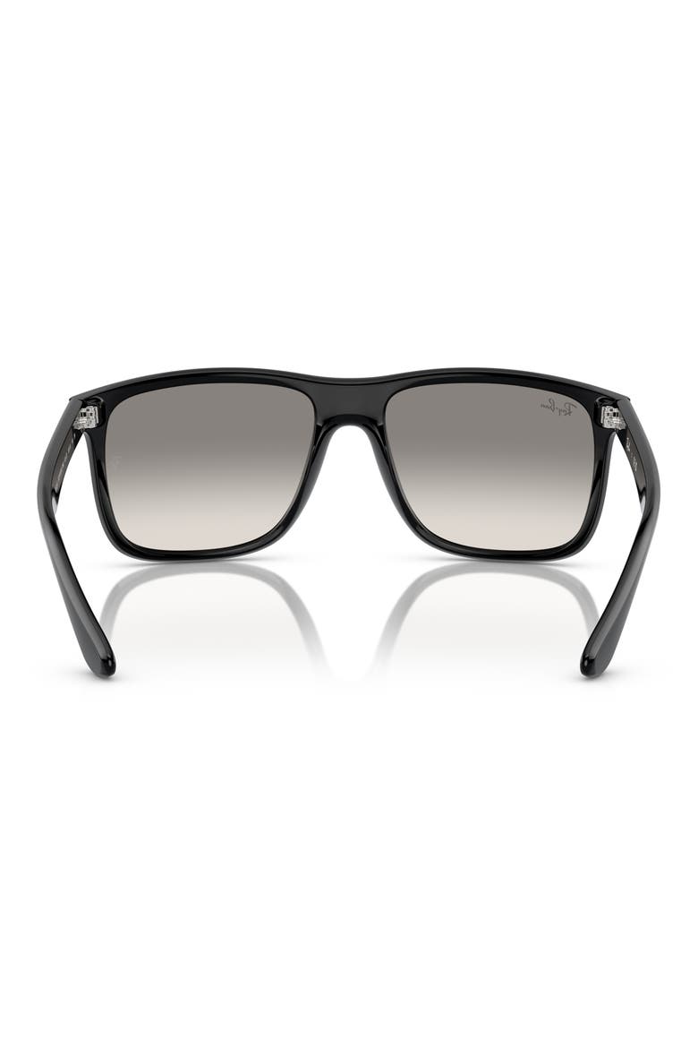Boyfriend Two 60mm Gradient Square Sunglasses, Alternate, color, BLACK