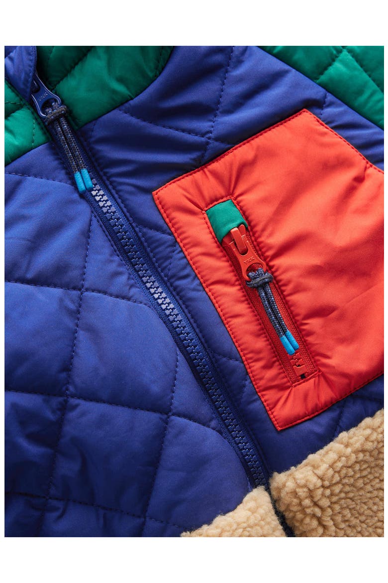 Kids' Quilted Fleece Jacket, Alternate, color, COLOURBLOCK