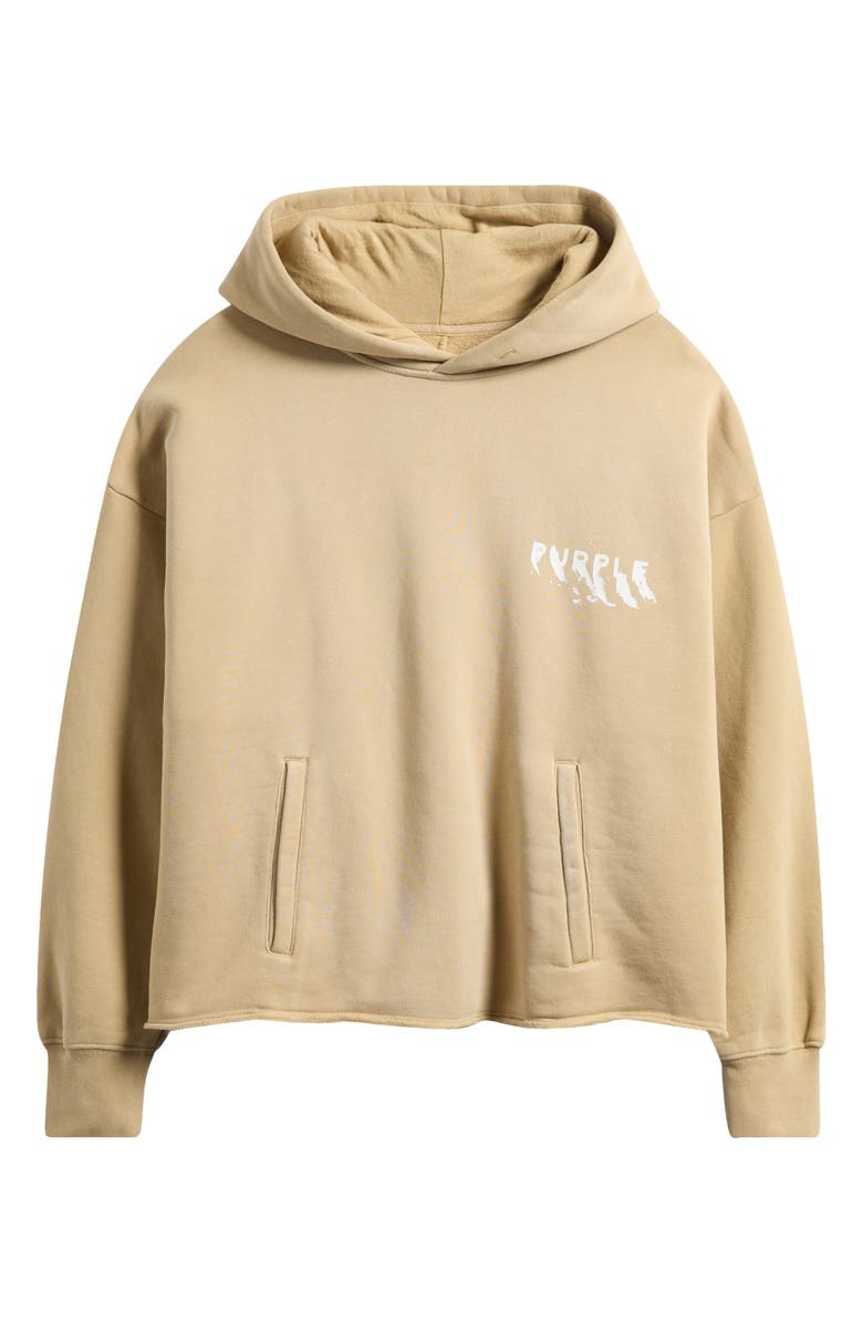 PURPLE BRAND Oversize Heavyweight Fleece Hoodie, Alternate, color, Tan
