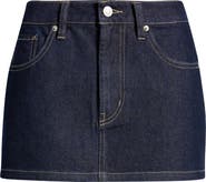 BP. Heart Pocket Low Rise Denim Miniskirt