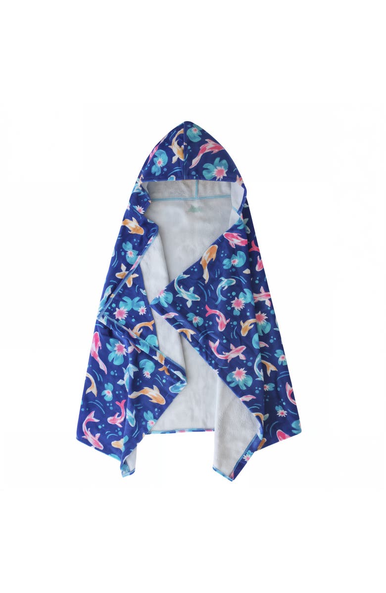 UV Skinz Hooded Beach Towel, Main, color, Lily Koi
