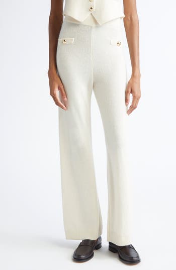 Cinq à Sept Cosmin Cashmere Sweater pants in Ivory at Nordstrom Rack, Size Medium