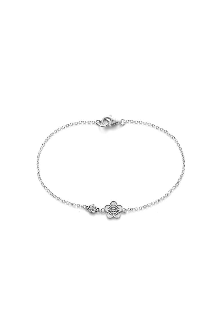 Ehwa Floral Bracelet, Alternate, color, Silver