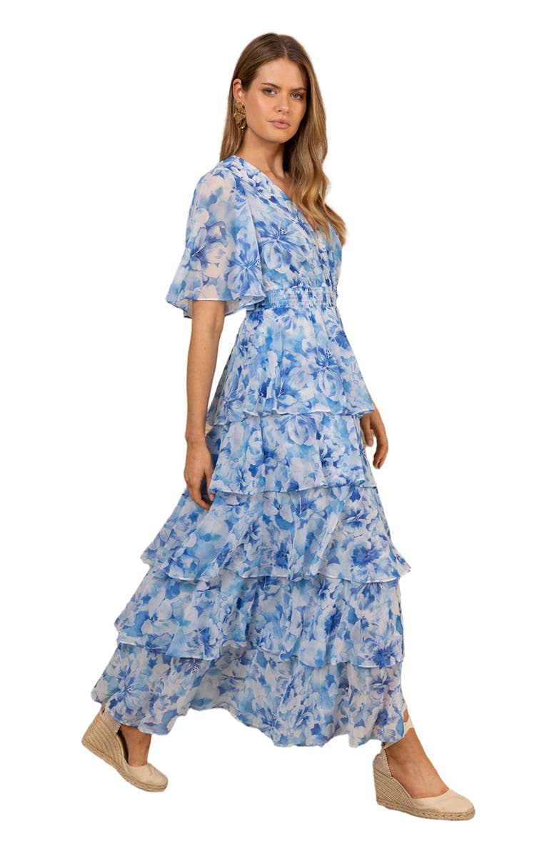 Hale Bob Kallie Chiffon Maxi Dress, Alternate, color, 