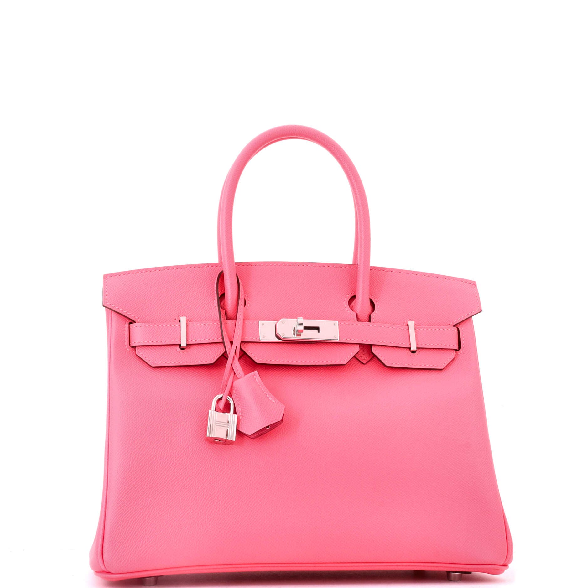 81034712 Birkin Handbag Pink Epsom with Palladium Hardware 30, Alternate, color, 