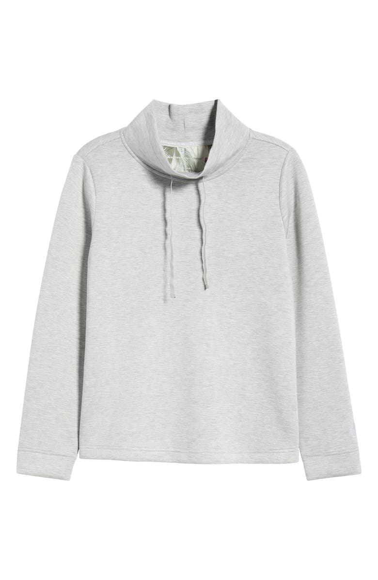 Tommy Bahama Palm Voyage Mock Neck Sweatshirt, Alternate, color, Pearl Grey Heather