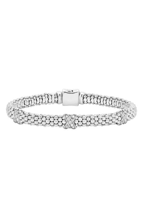 Signature Caviar Diamond Rope Bracelet