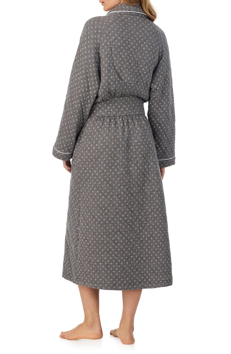 Eileen West Quilted Ballet Robe, Alternate, color, Grey Heather Dot