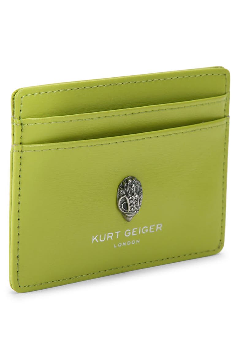 Bond Leather Card Holder, Alternate, color, BRIGHT GREEN