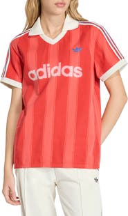 adidas Striped Logo Cotton Jersey T-Shirt