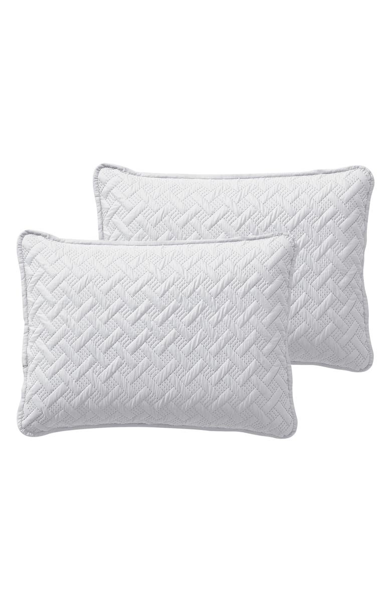 VCNY HOME Nina Embossed Basketweave Quilt Set - Twin, Alternate, color, White