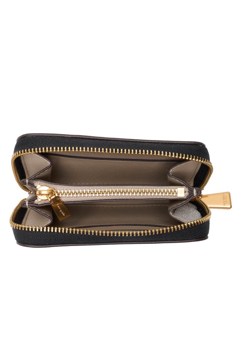morgan colorblock saffiano leather wallet, Alternate, color, EARTHENWARE BLACK MU