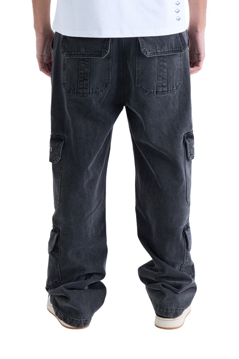 Cargo Jeans, Alternate, color, BLACK