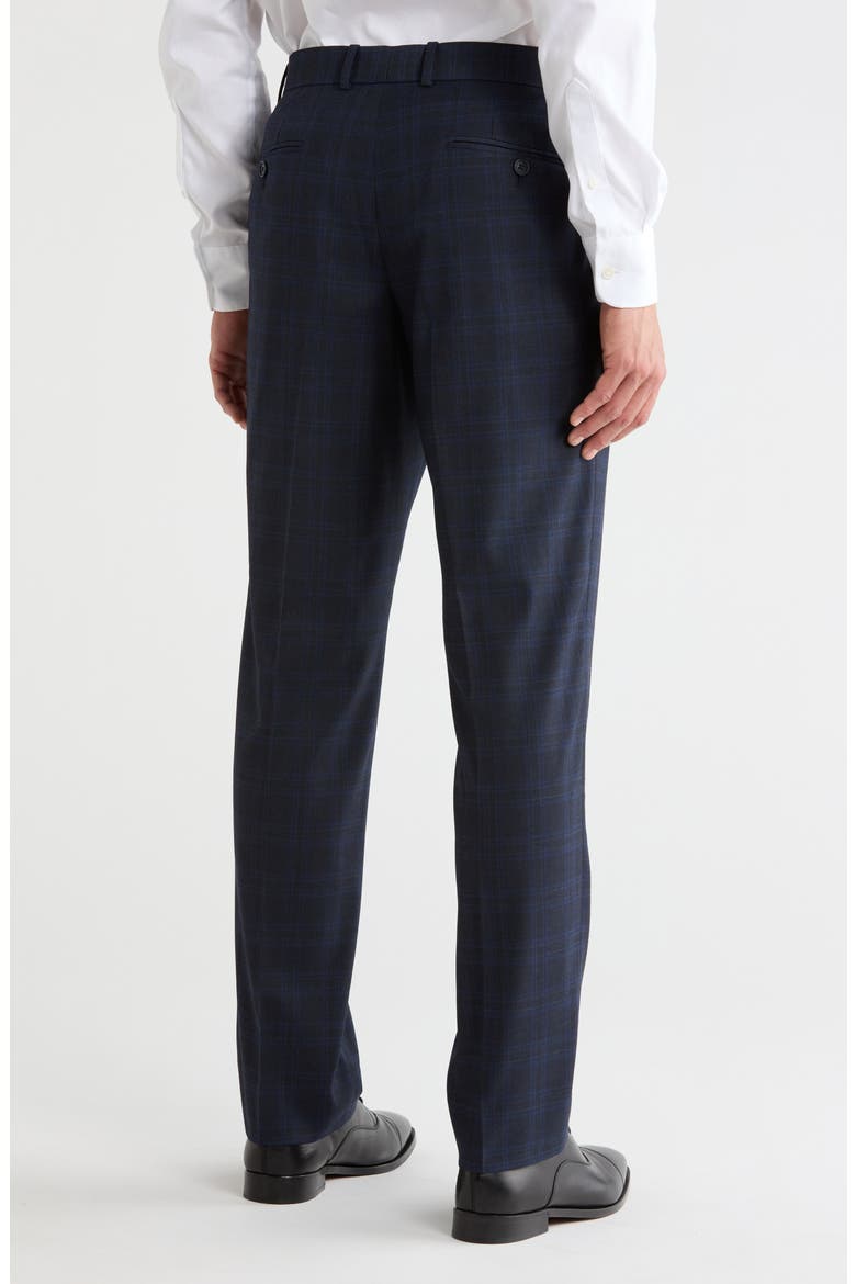 Check Trim Fit Trousers, Alternate, color, NAVY CHECK