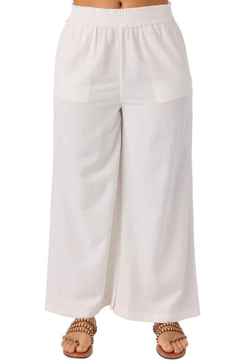 Sanders Wide Leg Pants, Main, color, WHITE