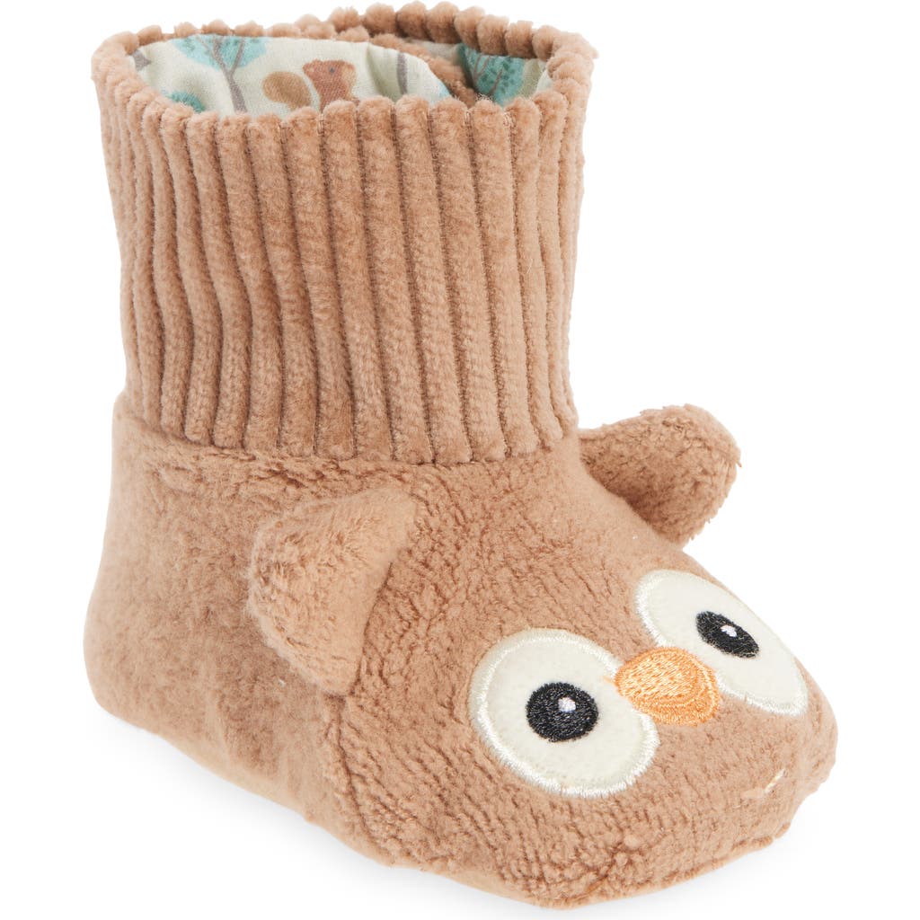 APPLE PARK Organic Cotton Booties in Brown  product