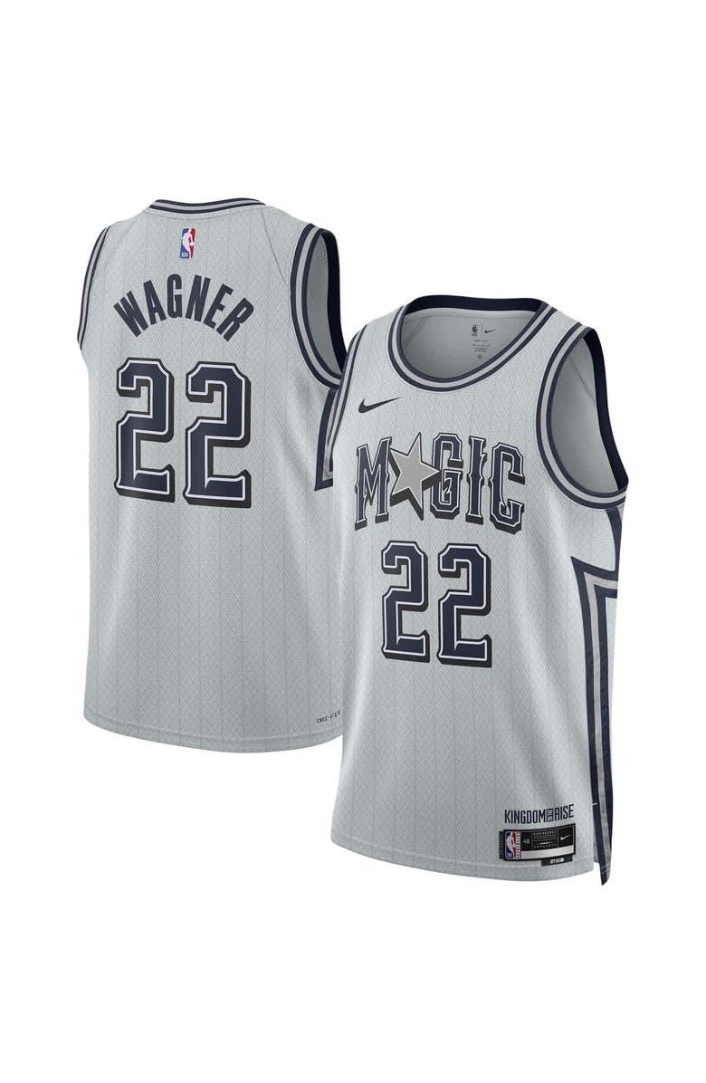Nike Unisex Nike Franz Wagner Silver Orlando Magic 2024/25 Swingman Player Jersey - City Edition, Main, color, 
