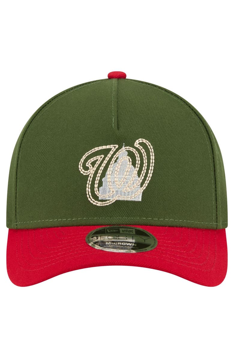 New Era Men's New Era Dark Green Washington Nationals City Feature 9FORTY A-Frame Adjustable Hat, Alternate, color, Dark Green