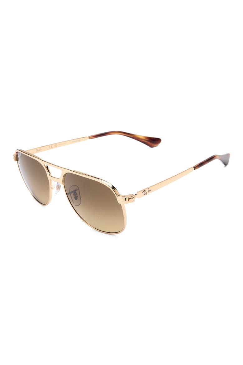 Bill Max 56mm Polarized Gradient Square Sunglasses, Alternate, color, ARISTA / POLAR BROWN