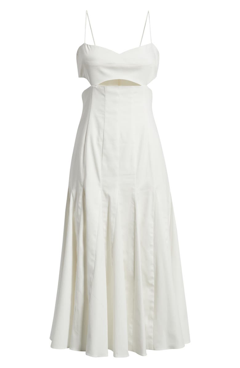 Black Halo Erica Cutout Midi Dress, Alternate, color, White
