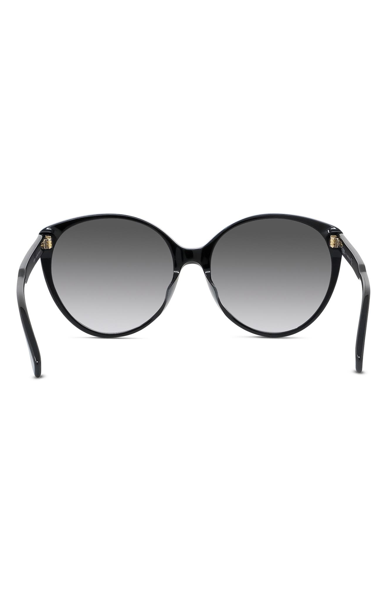 Fendi Elegant Shiny Beige Fine 59mm Round Sunglasses Fendi  main image 2