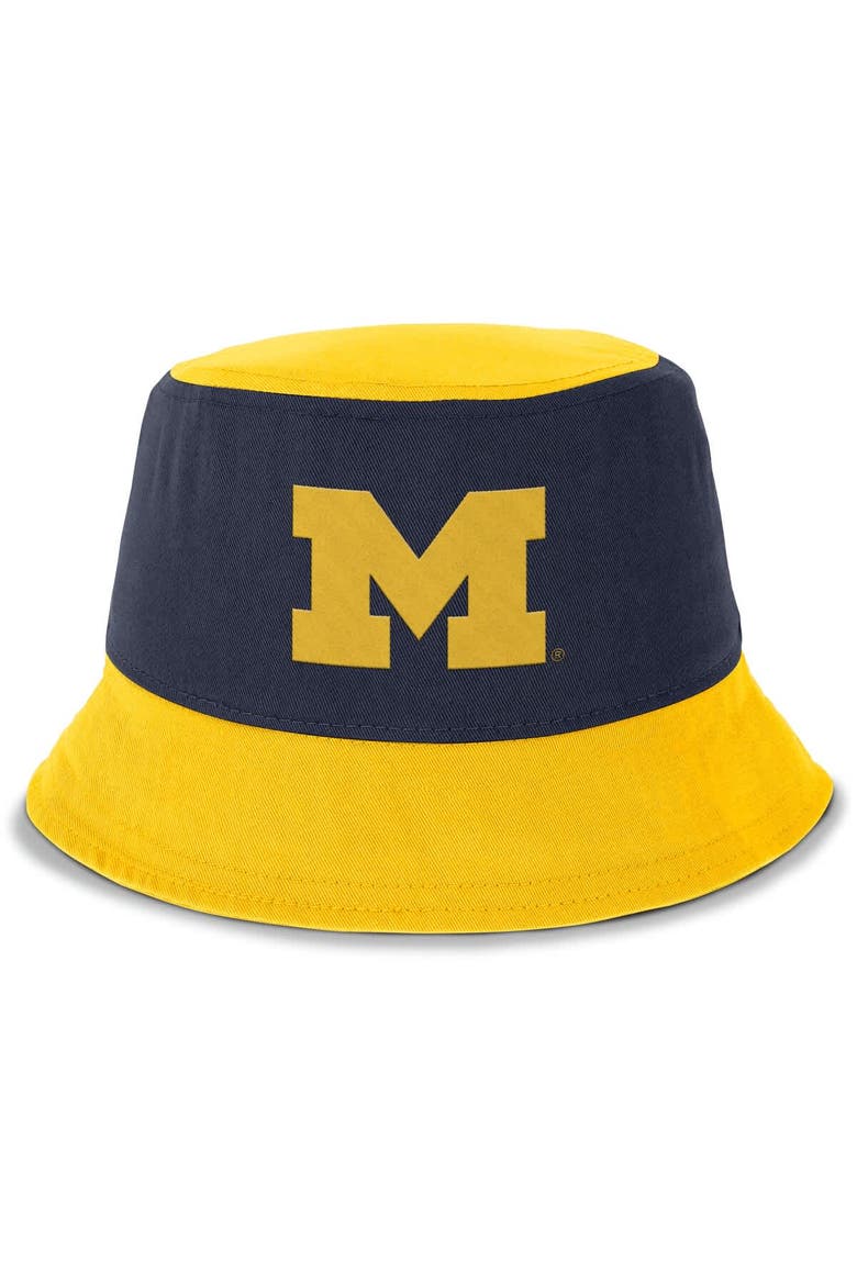 Men's Jordan Brand Navy/Maize Michigan Wolverines Apex Bucket Hat, Alternate, color, Navy