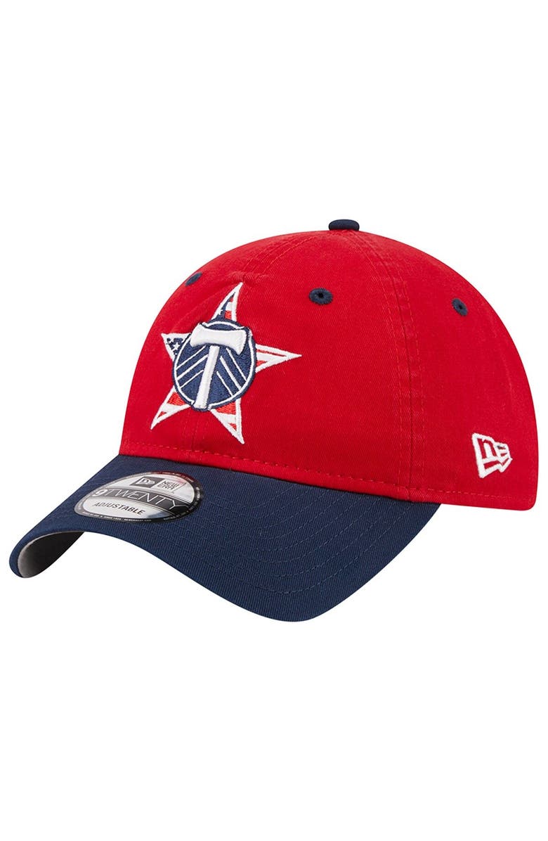 New Era Men's New Era Red Portland Timbers Americana 9TWENTY Adjustable Hat, Main, color, 