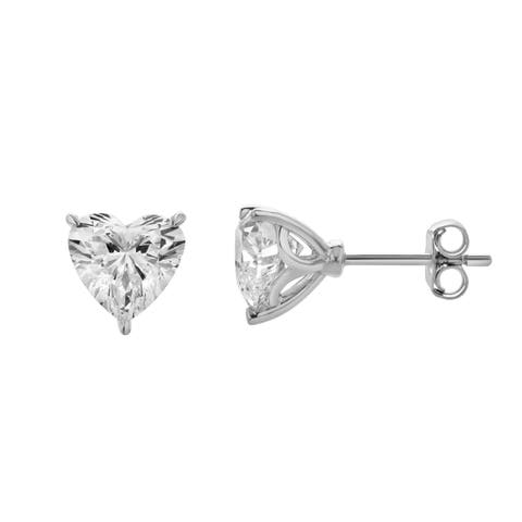 Elaria 14K Lab Grown Heart Solitaire Diamond Earrings - 1.15 Cts