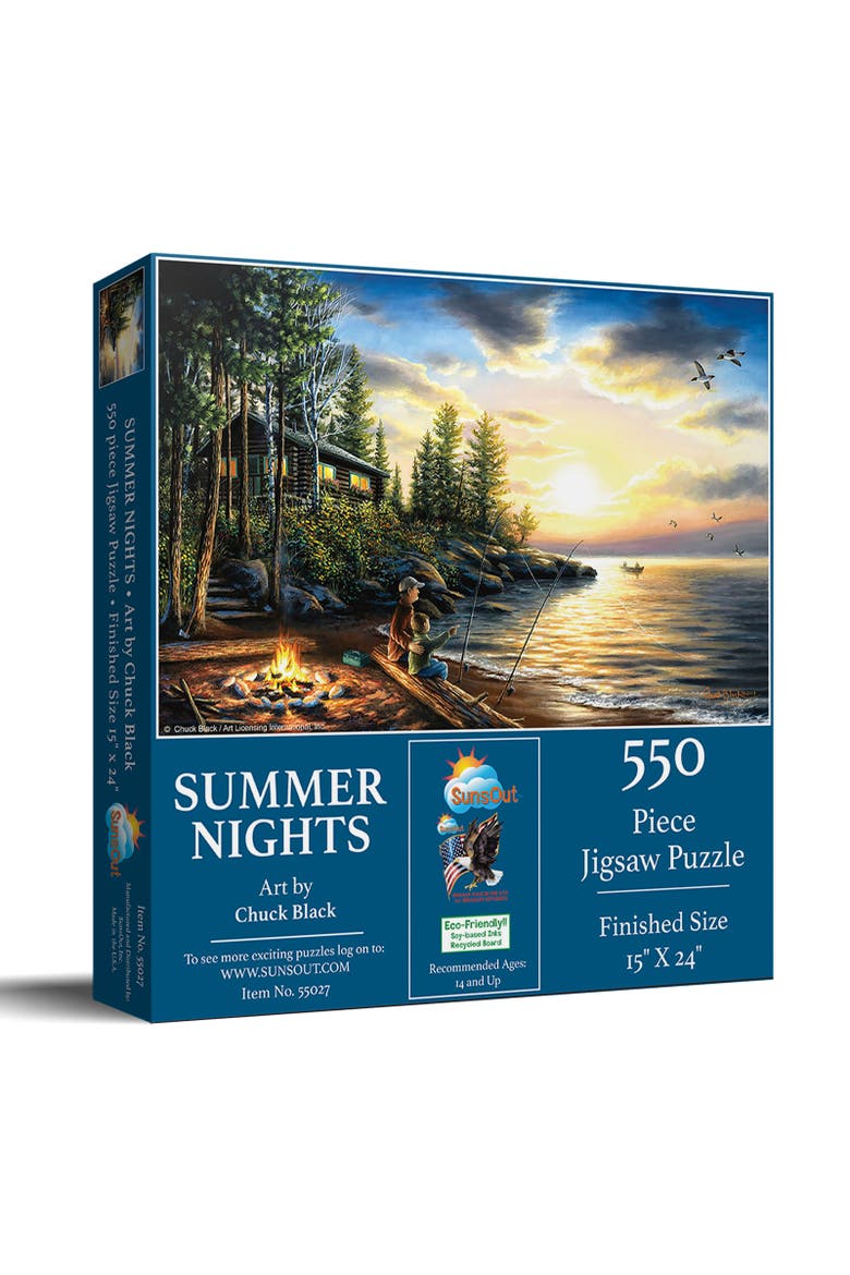 Summer Nights 550 piece Jigsaw Puzzle for Adults, Main, color, Multicolor