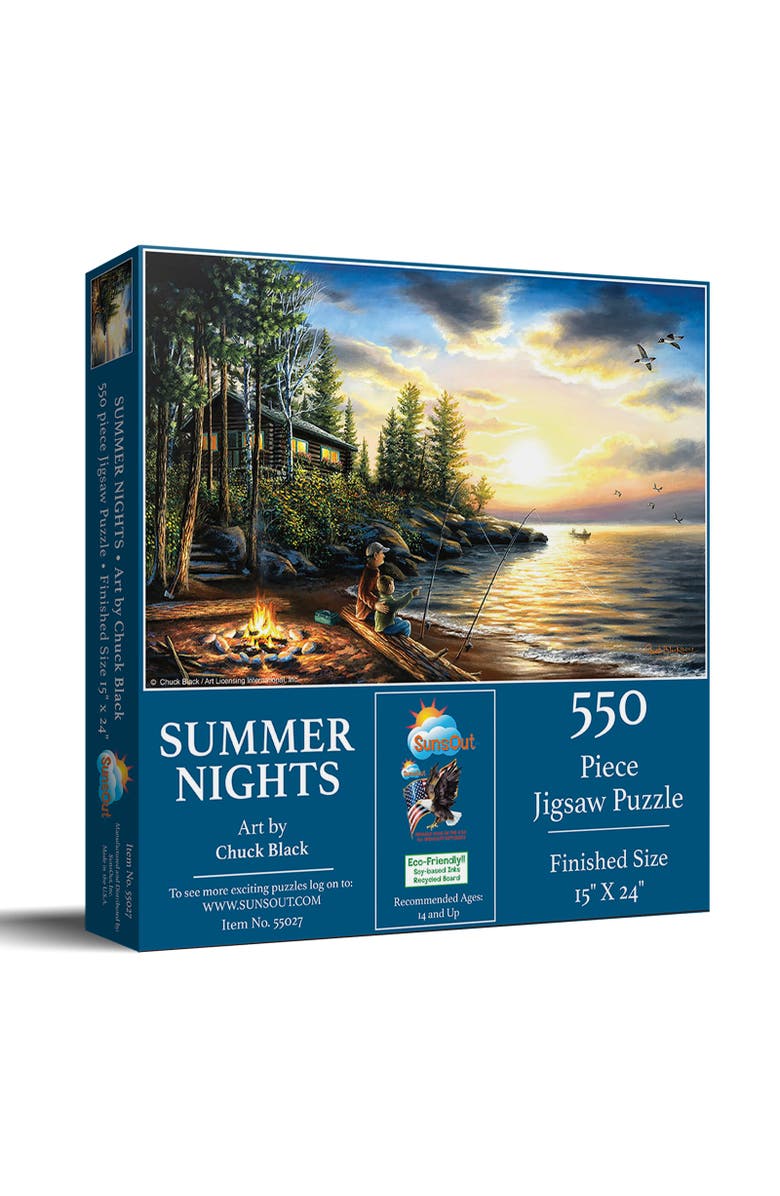 Sunsout Summer Nights 550 piece Jigsaw Puzzle for Adults, Main, color, Multicolor