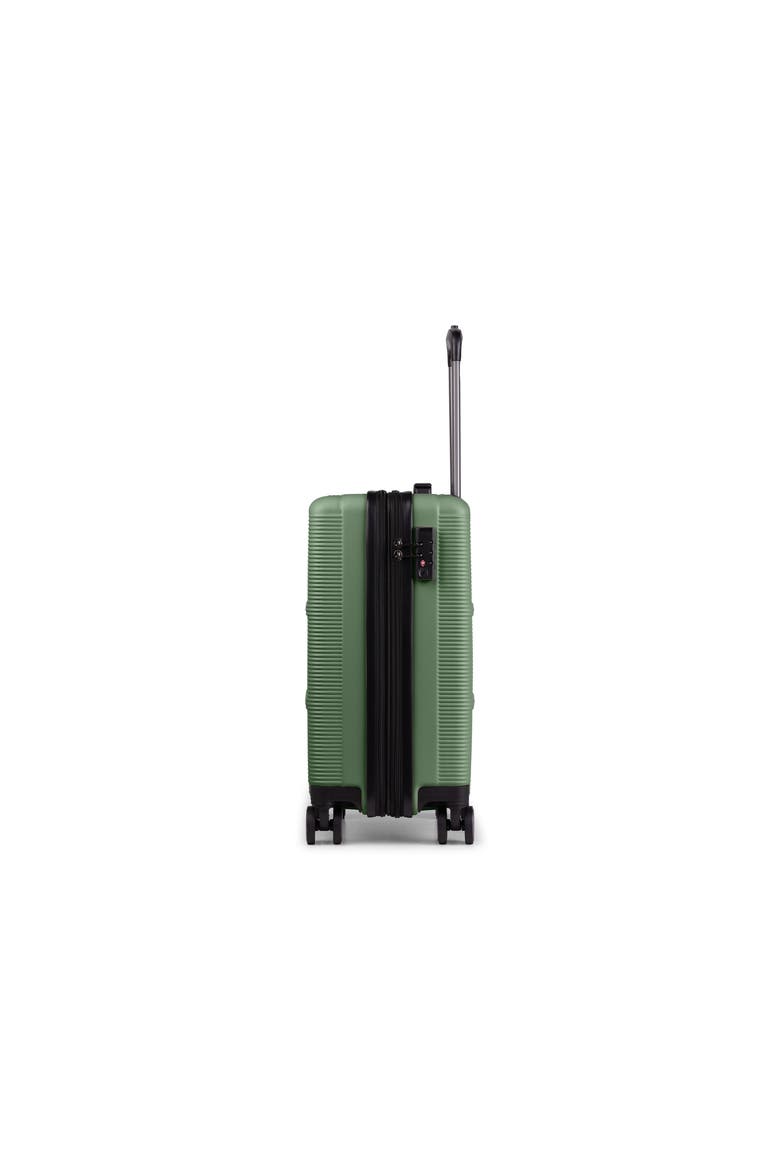 Brussels 3 Piece Hardside Luggage Set with Expansion, Alternate, color, Green