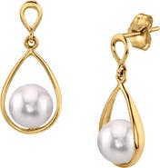 The Pearl Source Japanese Akoya Pearl Jess Earrings