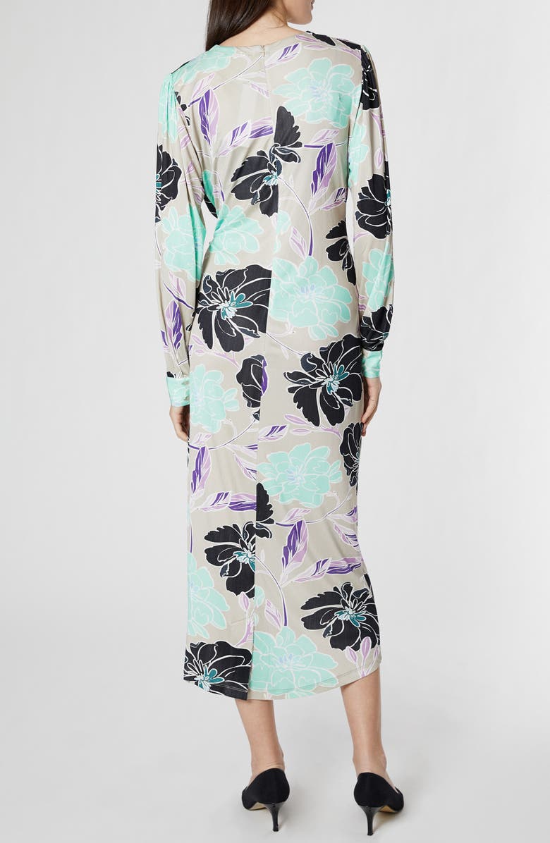 Emilia George Selina Long Sleeve Maternity/Nursing Dress, Alternate, color, Grey Bloom Print