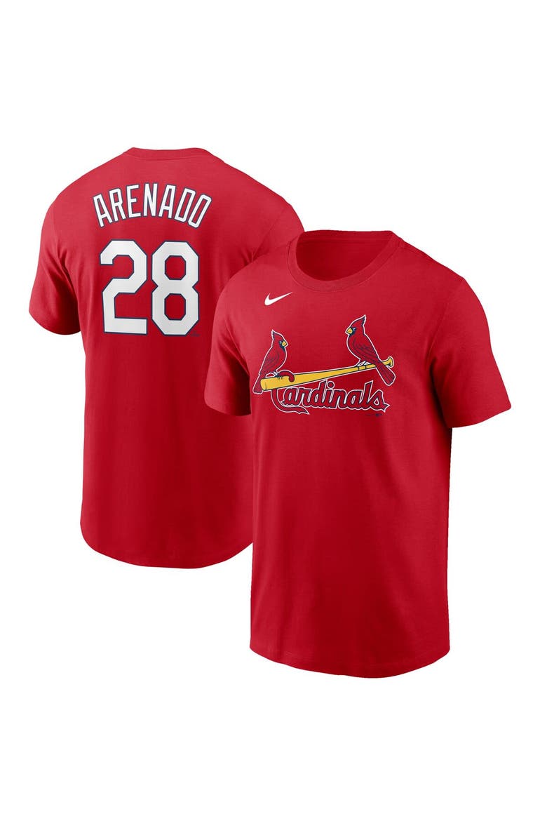 Men's Nike Nolan Arenado Red St. Louis Cardinals Name & Number T-Shirt, Main, color, Red
