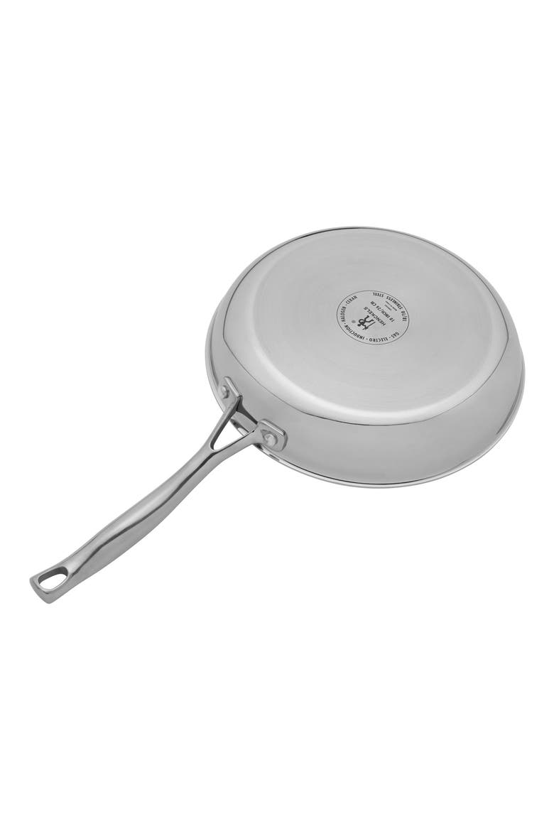 Clad 10-Inch Frying Pan with Lid, Alternate, color, SILVER