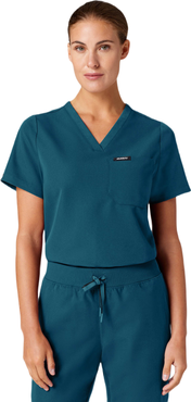 JAANUU Rhena Women's 1-Pocket Classic V-Neck Scrub Top