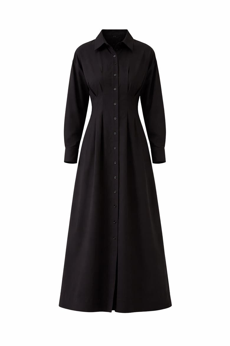 Billie Midi Dress, Alternate, color, BLACK