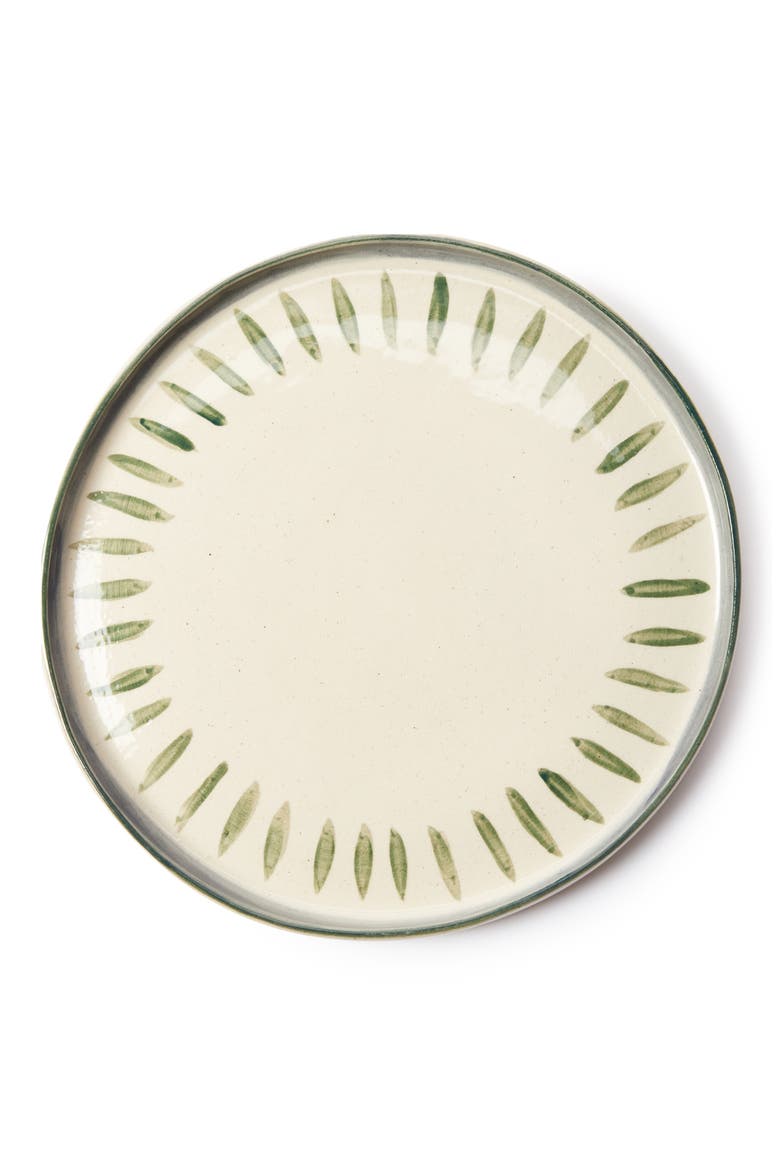 Hand Painted Salad Plate, Main, color, WHITE