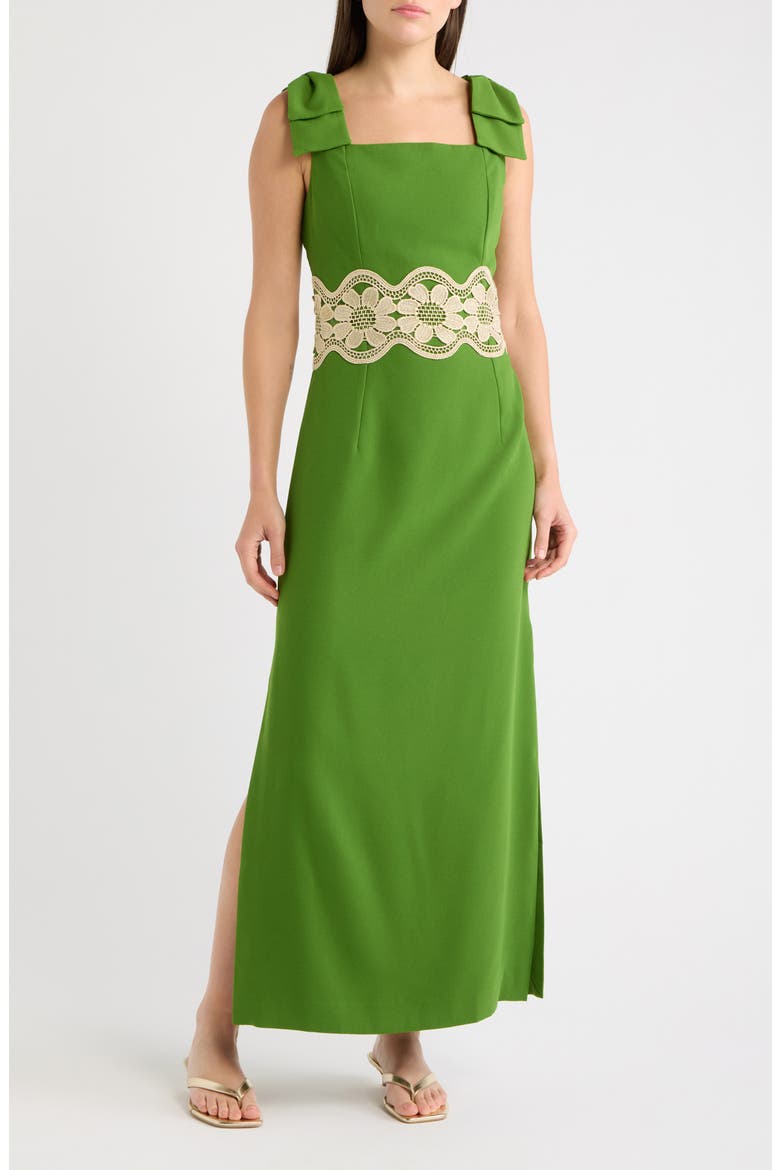 Gracelin Lace Trim Dress, Main, color, OREGANO