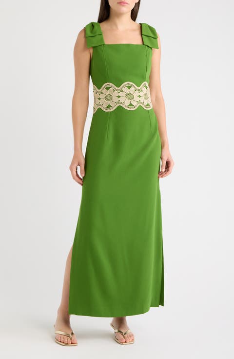 Gracelin Lace Trim Dress