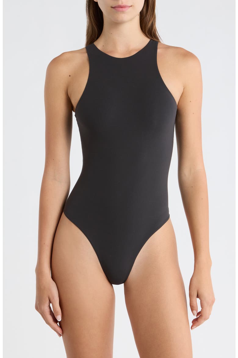 Fits Everybody High Neck Bodysuit, Main, color, ONYX