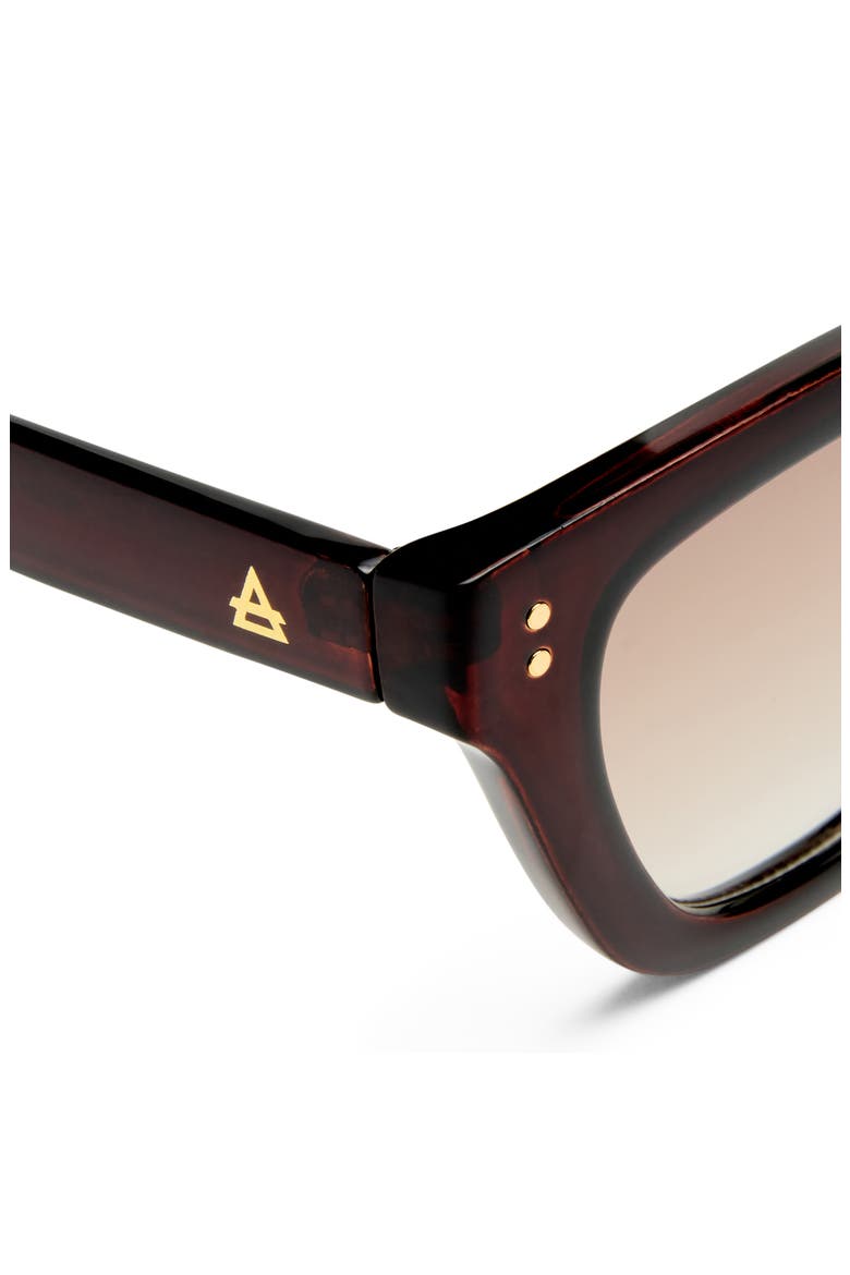 Nightglow Cat Eye Sunglasses, Alternate, color, CHESTNUT