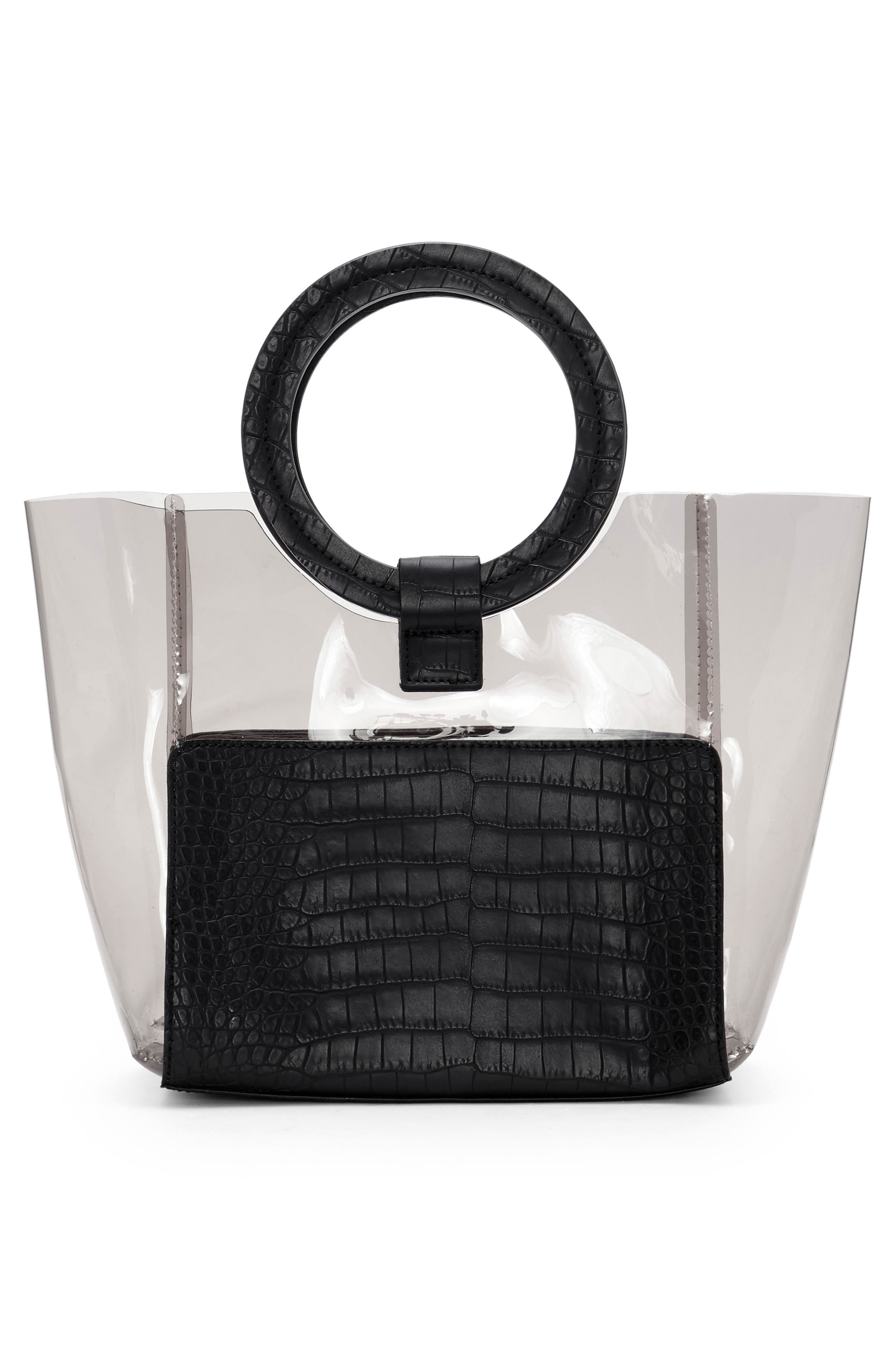 Vince Camuto Small Clea Faux Leather Tote, Alternate, color, 