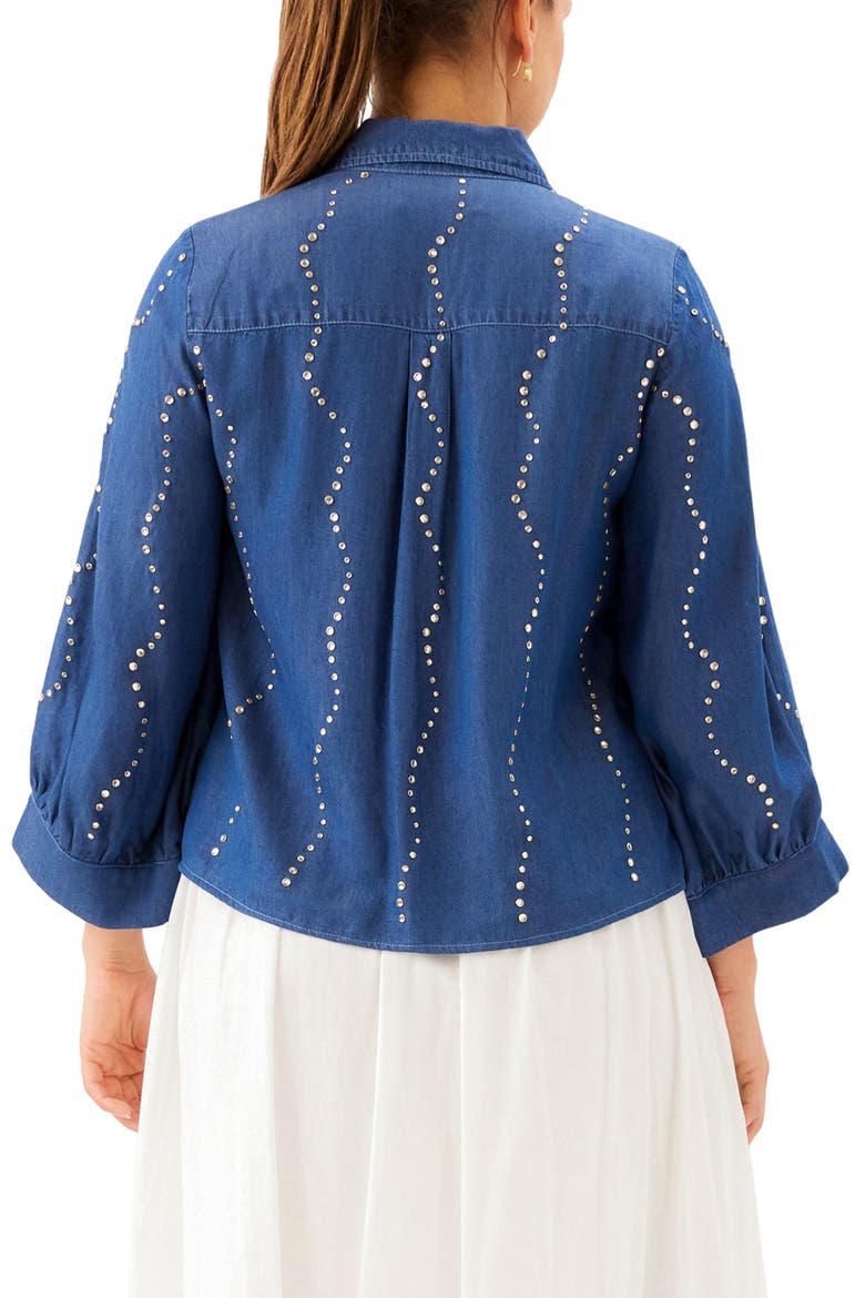 Gemstone Denim Shirt, Alternate, color, CHAMBRAY