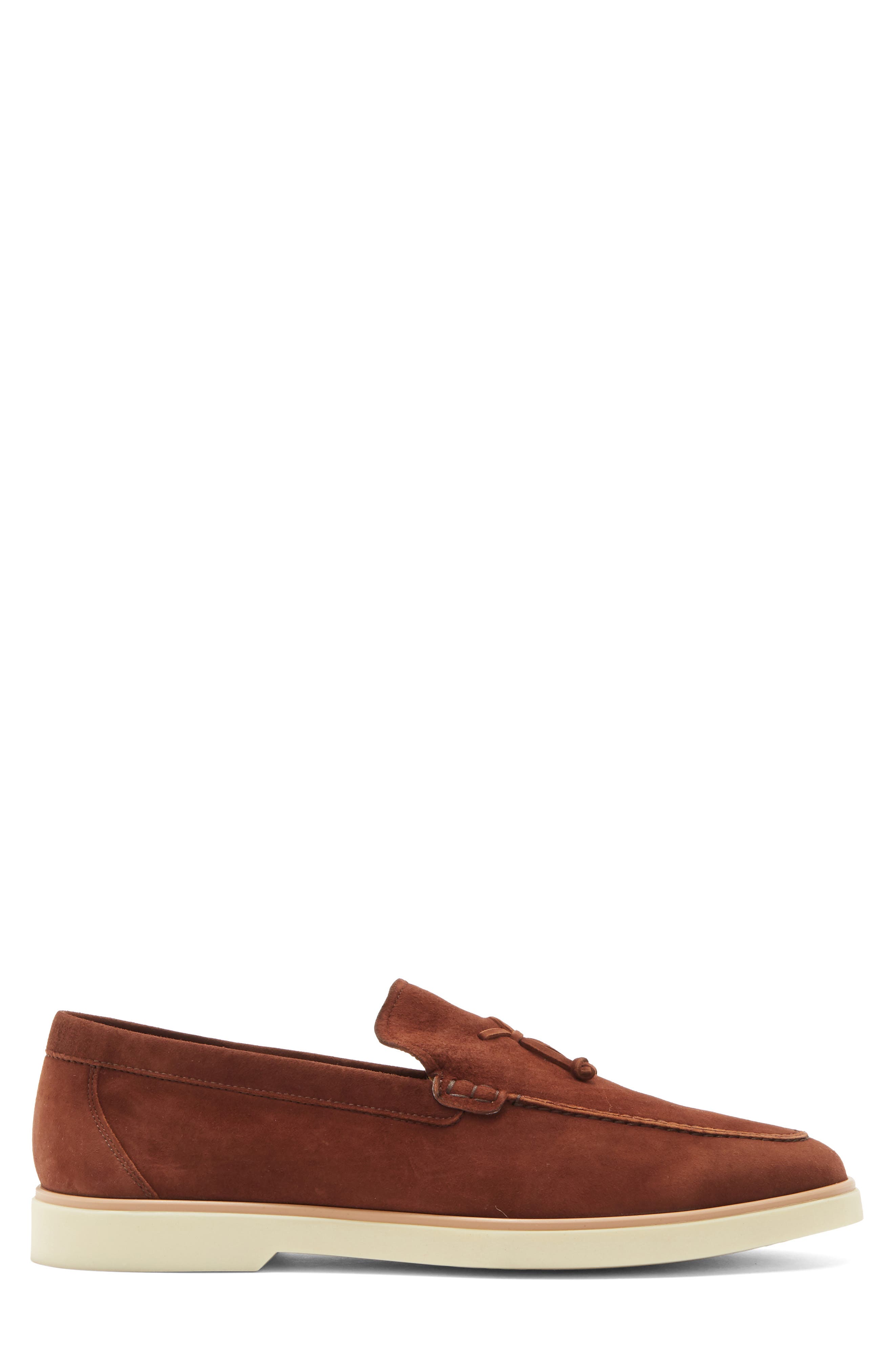 Magnanni Beignet Tassel Loafer, Alternate, color, Mid Brown