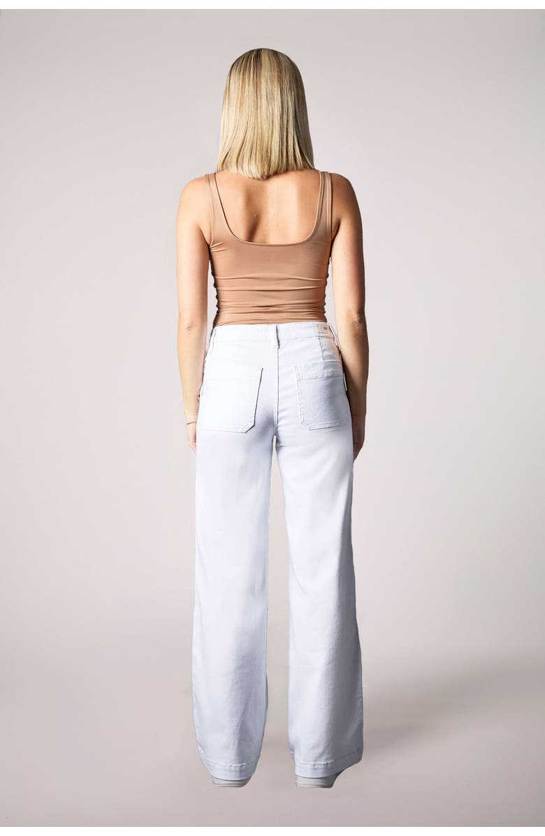 BLUE REVIVAL Ariana Mid Rise Wide Leg Jeans, Alternate, color, White