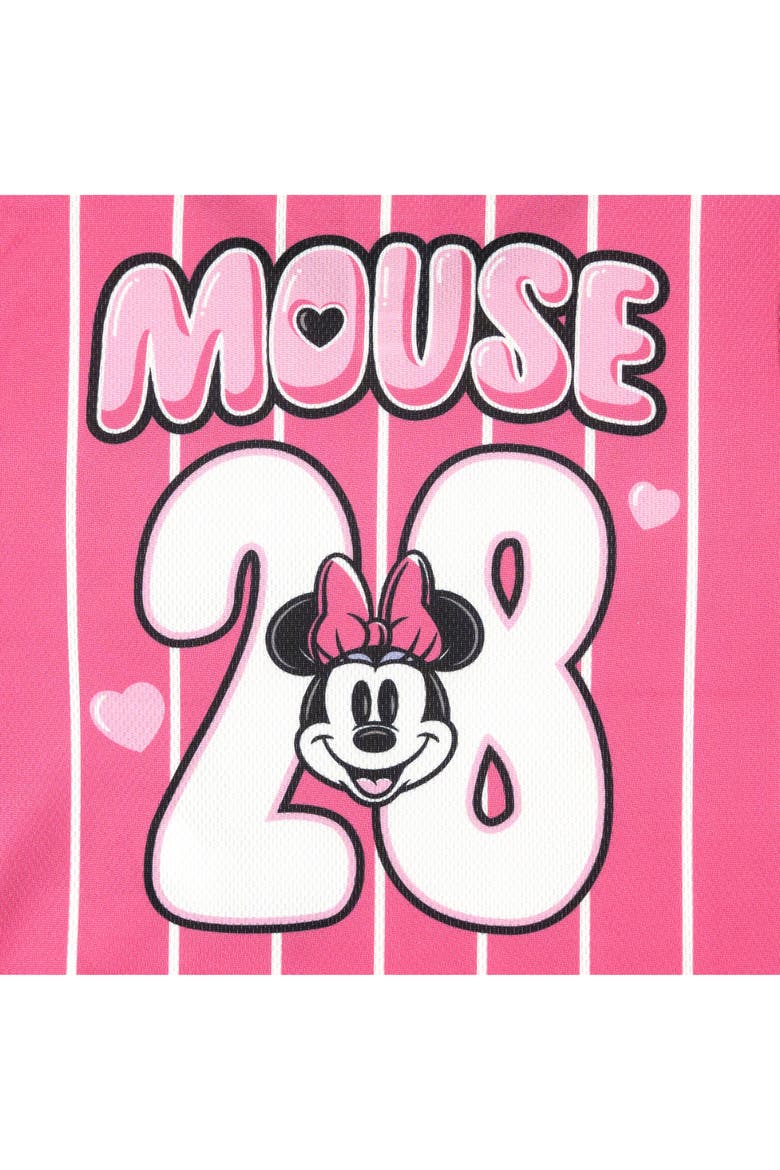 Minnie Mouse Soccer 2-Piece T-Shirt and Shorts Set, Alternate, color, Rose Pink Minnie